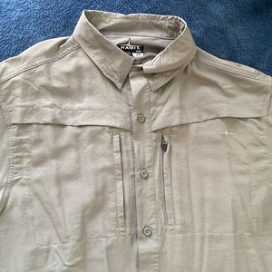 Outdoor button-down short sleeve